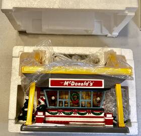 54914 Department 56 Snow Village Inch Mcdonalds Handpainted Ceramic By In Original Box