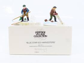5650-2 Department 56 Heritage Village #5650-2 Inch Blue Star Ice Harvesters Scene
