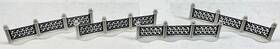 5999-4 Department 56 No. Village Wrought Iron Fence Set Of 4 In Original Box Ln