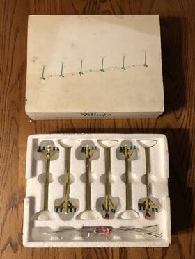52656 Dept. 56 No. Set Of 6 Snow Village Telephone Poles In Original Box