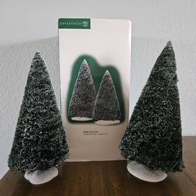 802099 Dept. 56 734409483798 Department Village Frosted Sisal Trees Large