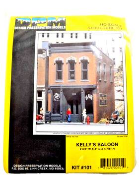 Design Preservation Models 781324001019 Kellys Saloon Ho Scale Structure Kit 1994 Dpm 101 Sealed Mint Design Preservation Models 781324001019 Kellys Saloon Ho Scale Structure Kit 1994 Dpm 101 Sealed Mint