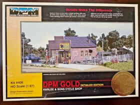 Design Preservation Models 781324004065 Dpm Gold Detailed Edition #406 Ho Scale Harlee And Sons Cycle Shop Kit Design Preservation Models 781324004065 Dpm Gold Detailed Edition #406 Ho Scale Harlee And Sons Cycle Shop Kit