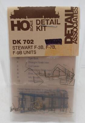 Dk702 Detail Associates Ho Scale Stewart F 3b - 7b 9b Units Kit Dk702 Detail Associates Ho Scale Stewart F 3b - 7b 9b Units Kit