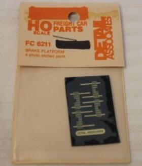4-photo Detail Associates Fc6211 Ho Scale Brake Platform Etched Parts