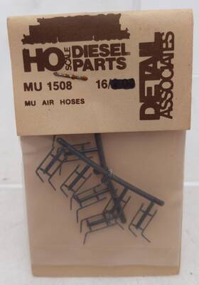 Mu1508 Detail Associates Ho Scale Air Hoses Pack Of 16 Mu1508 Detail Associates Ho Scale Air Hoses Pack Of 16