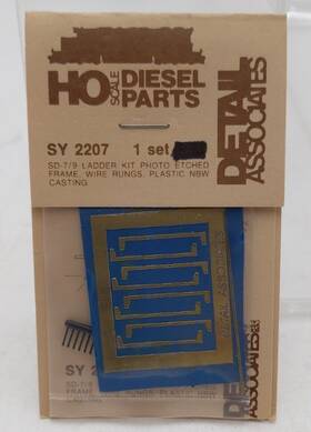 Sy2207 Detail Associates 2207 Ho Sd-7/9 Ladder Kit Photo Etched Frame Wire Rungs 1 Set