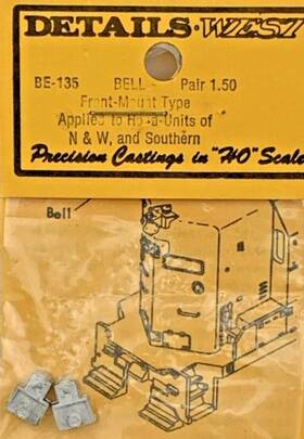 Be-135 Details West Ho Scale Front Mount Type Bells Hood Units Pack Of 2