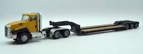 Ct681 Diecast Masters 810092444183 1/87th Scale Cat Day Cab Tractor Lowboy Trailer Ho