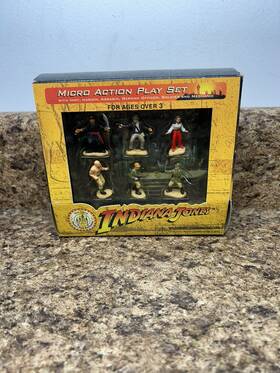 Disney 400227410024 New - Indiana Jones Micro Action Play Set Standing Figures See Desc