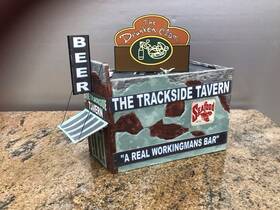 Dd46 Downtown Deco O Scale Trackside Tavern With Miller Animated Roof Top Sign