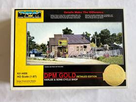 243-406 Dpm Harlee And Sons Cycle Shop Detailed Edition #406 Ho Scale Model Kit
