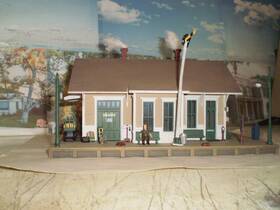 40500 Dpm Ho Scale Building Passenger Depot Coal River No Light