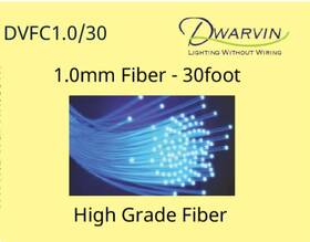 Dvfc1.0 Dwarvin Dvfc1.0/30 30ft 1.0mm End Glow Fiber Optic Cable 10