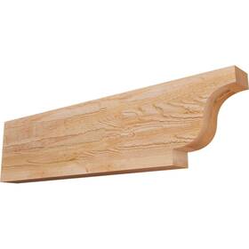 Ekena Millwork 889274312107 Rft04x12x48new00rwr Newport Rough Sawn Rustic Wood Rafter Tail