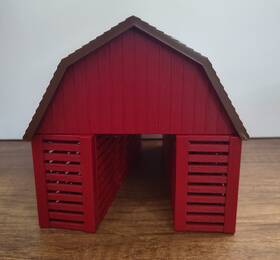 4233 Ertl Vtg Farm. Ech 1/64 Ref Red Barn Building Incomplete D6