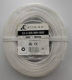 22-2-sr-wh500-r Ethereal 22-2-sr-wh500-r&nbsp Fast Pack 22-awg 2-conductor Stranded Cable