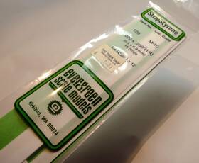 Evergreen Scale Models 787026003917 White Styrene Strips .020 X .250 M-10 129