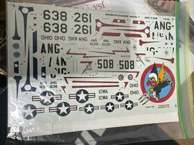 F-84e Experts Decal Choice Decals 1/72 Scale Sheet 28 Ohio And Iowa Thunderjets F-84e Experts Decal Choice Decals 1/72 Scale Sheet 28 Ohio And Iowa Thunderjets