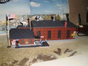 120161 Faller Ho Scale Engine Shed Rare