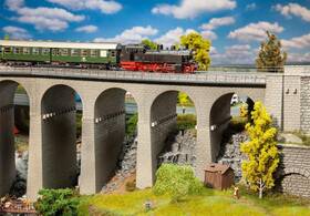 120465 Faller Straight Double-track Stone Viaduct Kit - Ho