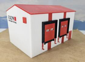 130166 Faller Ho Scale Built Model -small Warehouse /storage Building With Docks #130166