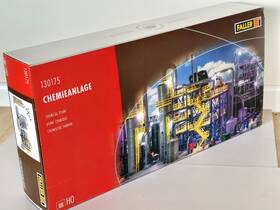130175 Faller Ho Scale Large Chemical Refinery Plant Kit. Open Box Complete