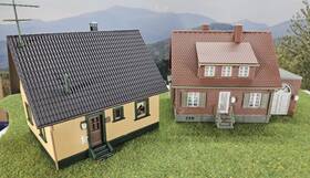 130216 Faller 130223 Two Built Ho Scale Model Houses- Cataloge #130223 And #130216- Fast Ship 130216 Faller 130223 Two Built Ho Scale Model Houses- Cataloge #130223 And #130216- Fast Ship