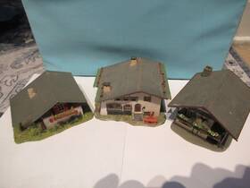 131371 Faller Three Alpine Chalets- Mountain Houses 1/87 Ho Scale
