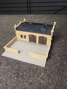 13182 Faller Ho Metal Work Shop Building With Parking Fully Assembled