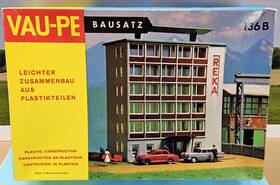 136-b Faller Vau-pe Ho Scale Pre-built Model - 6-story Office / Residential Tower #136 B