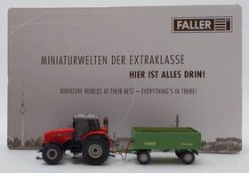 161536 Faller Ho 1 87 Mf Tractor With Trailer Ex/box