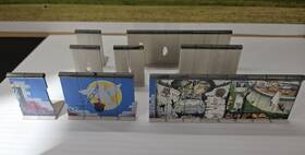 180424 Faller Ho Scale Built Model - 8 Segments Of The German Berlin Wall #180424