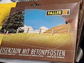 180432 Faller Kfaller Ho 1/87 Iron Fence With Concrete Posts 4m Wire 80 Pillars 180432 Faller Kfaller Ho 1/87 Iron Fence With Concrete Posts 4m Wire 80 Pillars