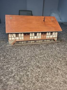 191739 Faller Ho Scale Freight Station Warehouse With Loading Dock Fully Assembled
