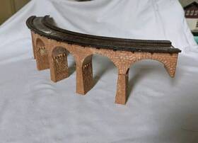 222586 Faller N Viaduct Bridge Curved Gauge For Miniature And Train Building