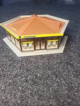 232205 Faller Ho Edeka Local Mini Market Friedrichsen Iluminated Fully Assembled