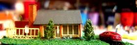 27154 Faller N Scale House Led Landscaped Car People
