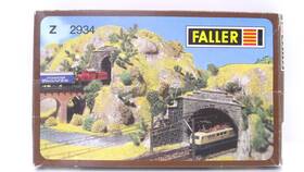 2934 Faller 1 220 Z Dbl Track Train Loco Engine Tunnel Portal Entrance Kit Read