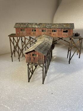 352e62r5-1 Faller 353e62r5-1 N Scale Inch Old Wooden Coal Mine And Cart