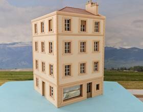 B-1120 Faller Ho Scale Built Model - Hotel / Restaurant On The Terminus #b-1120