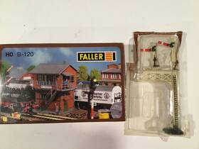 B-120 Faller Model #120 Ho Scale Mittelstadt Train Station Signal Tower And Semaphore