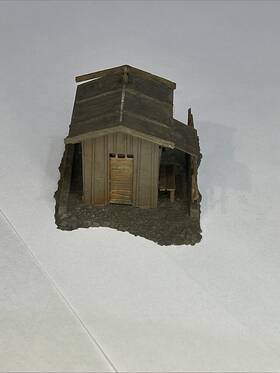 B-139 Faller Vintage Model Railroad Shed Building Kit Built Structure Ho Scale