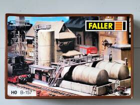 B-157 Faller Ho Scale Diesel Fuel Facility Building Kit Open Box Complete