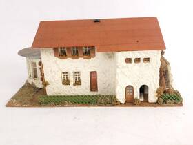 B-219 Faller Vtg Trains Ho Scale Cafe Restaurant Building Kit #b-219 Custom Weathered
