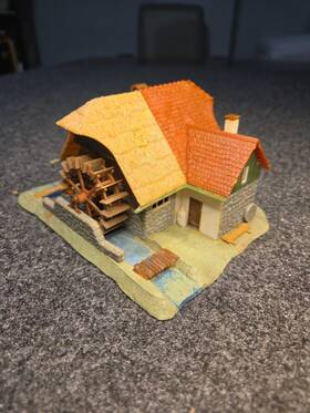 B-226 Faller Ho Scale Black Forest Water Mill House Motorized Wheel Assembled B-226 Faller Ho Scale Black Forest Water Mill House Motorized Wheel Assembled