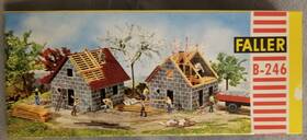 B-246 Faller Vintage 1960s House Under Construction With Box Germany