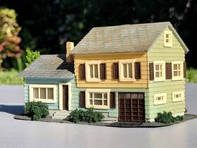 B-262 Faller Ho Scale Built Building Single Family House