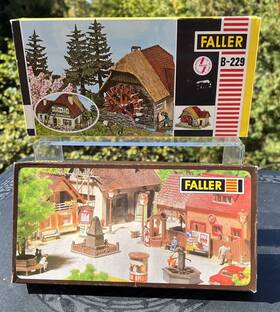 B-580 Faller B-268 Two Ho Model Kits - B229 Water Mill And Restaurant Village Details