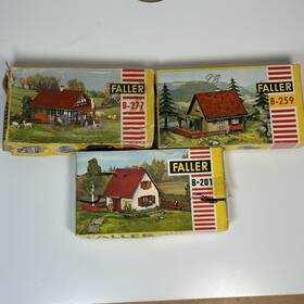 B-277 Faller B-298 Ho Scale Building Kits Lot Vintage German Houses 259 201
